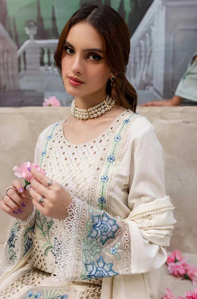 Embroidered Lawn 3-Piece Suit - SS107